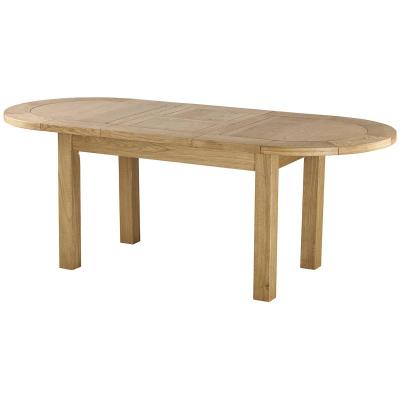 Kingsbury Solid Oak Oval Extending Dining Table